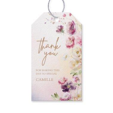Spring Floral Thank you Gift Tags