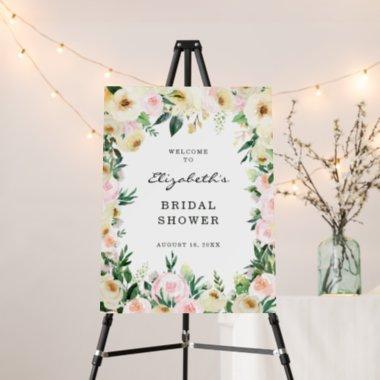 Spring Florals | Bridal Shower Welcome Foam Board