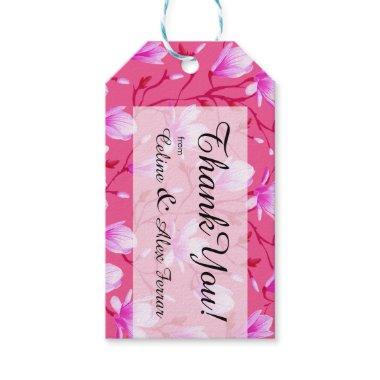 Spring Flower Garden | fuchsia Gift Tags