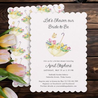 Spring Flower Shower the Bride-to-Be Bridal Shower Invitations
