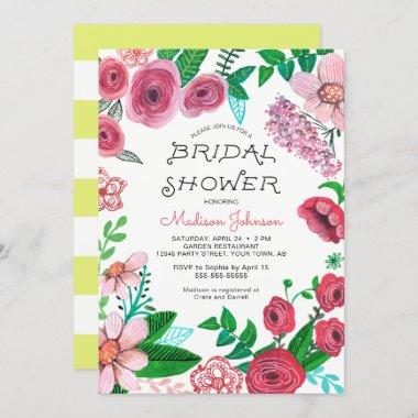 Spring Flowers | Bridal Shower | Invitations