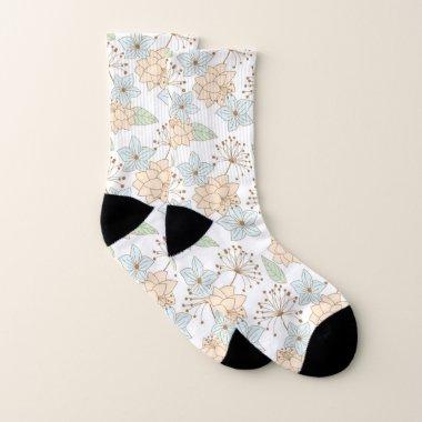 spring flowers socks