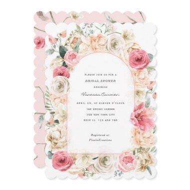 Spring Garden Bloom Floral Bridal Shower Invitatio Invitations