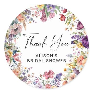 Spring Garden Flower  Classic Round Sticker