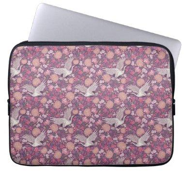 Spring Garden Mother's Day Asian Crane Chinese Laptop Sleeve