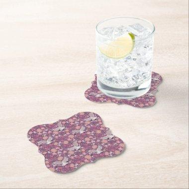 Spring Garden Mother's Day Asian Crane Chinese Paper Coaster