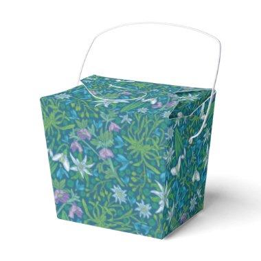 Spring Garden Mother's Day Blue Purple White Favor Boxes