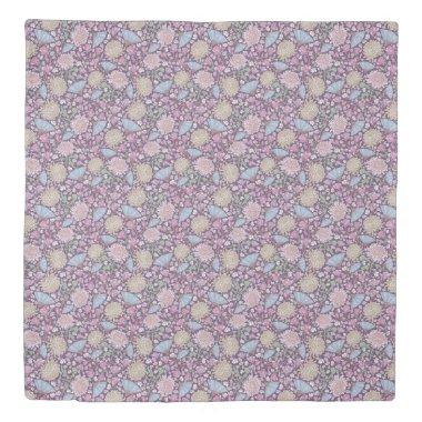 Spring Garden Mother's Day Chrysanthemum Mum Japan Duvet Cover