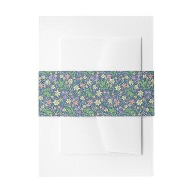 Spring Garden Mother's Day Daffodils Crocuses Invitations Belly Band