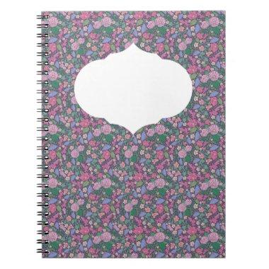 Spring Garden Mother's Day Poppies Japanese Fans Notebook