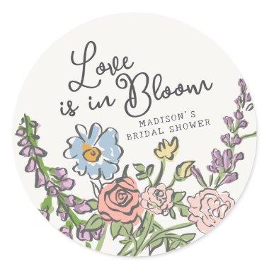 Spring Garden Party Pastel Floral  Classic Round Sticker