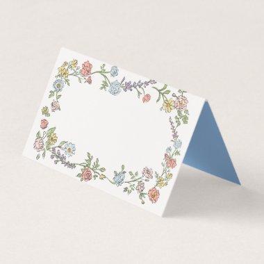 Spring Garden Party Pastel Floral Table Place