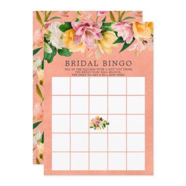 Spring Meadow BINGO Bridal Shower Game Invitations