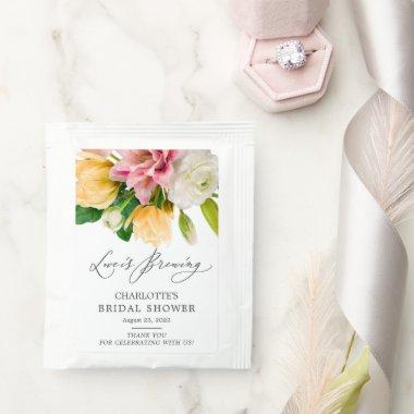 Spring Meadow Floral Bridal Shower Tea Bag Drink M Tea Bag Drink Mix