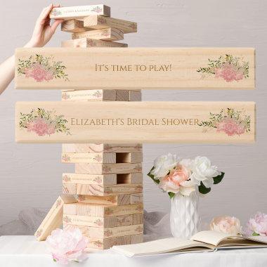 Spring Pastel Color Wildflower  Topple Tower