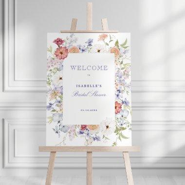 Spring Pastel Floral  Welcome Foam Board