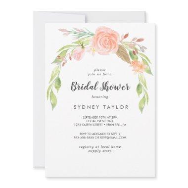 Spring Peony Bridal Shower Invitations