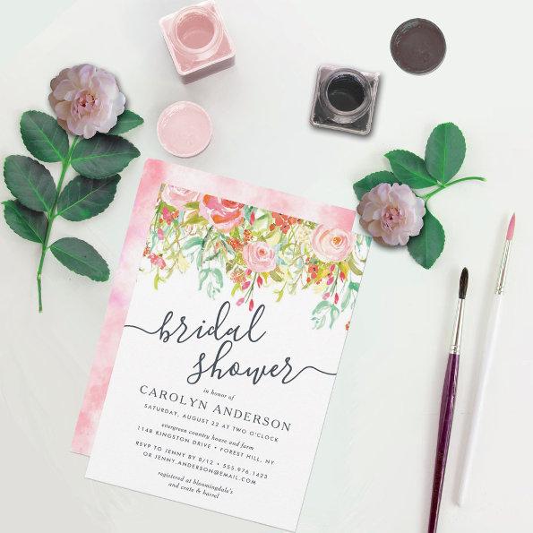Spring Summer Floral | Bridal Shower Invitations