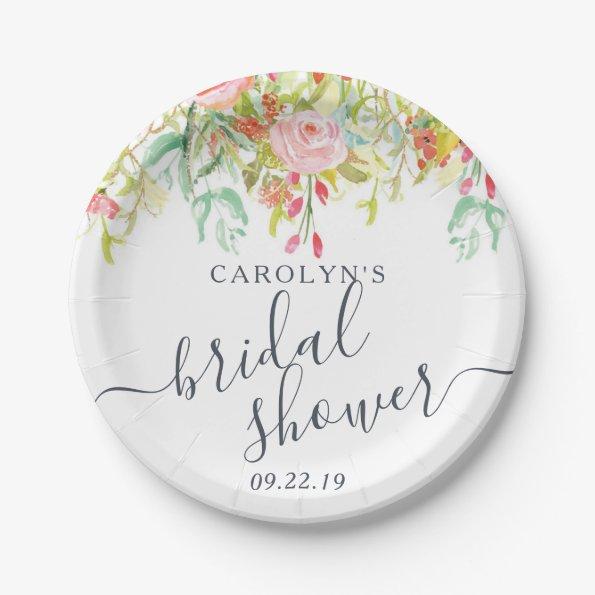Spring Summer Floral | Bridal Shower Paper Plates