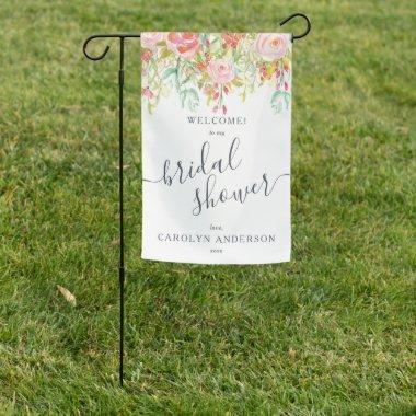 Spring Summer Watercolor Floral |  Garden Flag