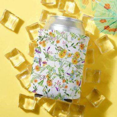 Spring Summer Wild flowers Can Cooler