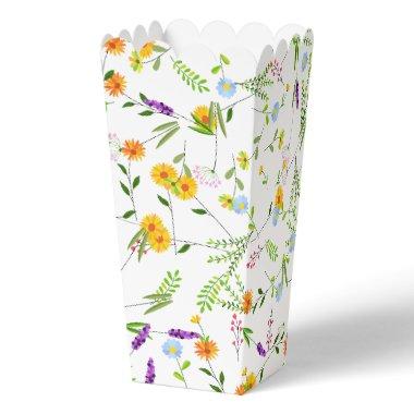 Spring Summer Wild flowers Favor Boxes