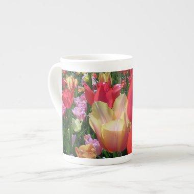 Spring Tulips Bone China Mug