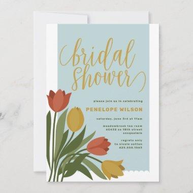 Spring Tulips Bridal Shower Invitations
