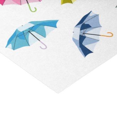 Spring Umbrellas Tissue Paper