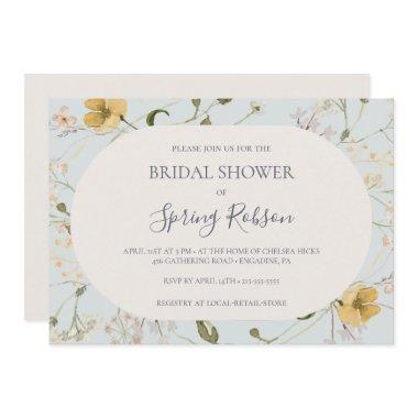 Spring Wildflower | Blue Horizontal