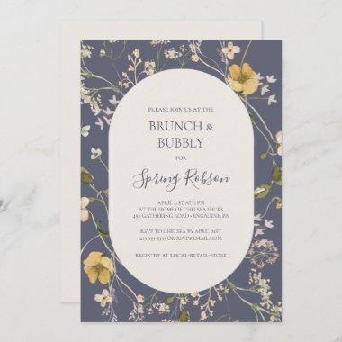 Spring Wildflower | Dusty Purple Brunch and Bubbly Invitations