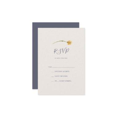 Spring Wildflower | Dusty Purple RSVP Card