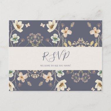 Spring Wildflower | Dusty Purple RSVP PostInvitations