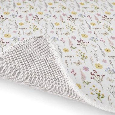 Spring Wildflower Greenery Meadow Flower Garden Rug