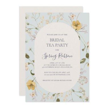 Spring Wildflower | Light Blue Bridal Tea Party