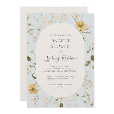 Spring Wildflower | Light Blue Lingerie Shower
