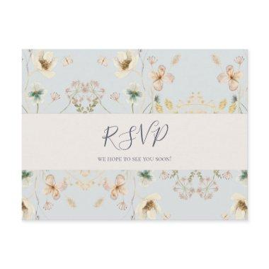 Spring Wildflower | Light Blue RSVP Post