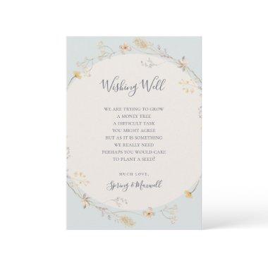 Spring Wildflower | Light Blue Wishing Well