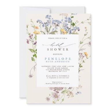 Spring Wildflower Meadow Garden Bridal Shower Invitations