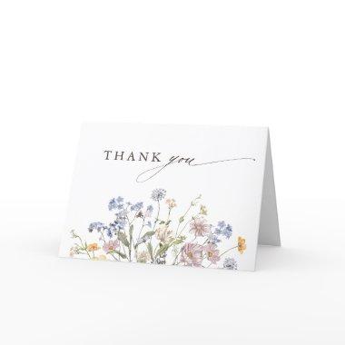 Spring Wildflower Meadow Garden Bridal Shower Thank You Invitations