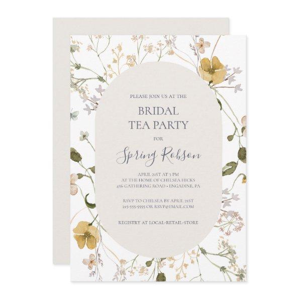 Spring Wildflower | White Bridal Tea Party