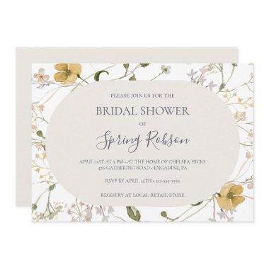Spring Wildflower | White Horizontal