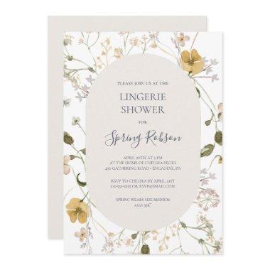 Spring Wildflower | White Lingerie Shower