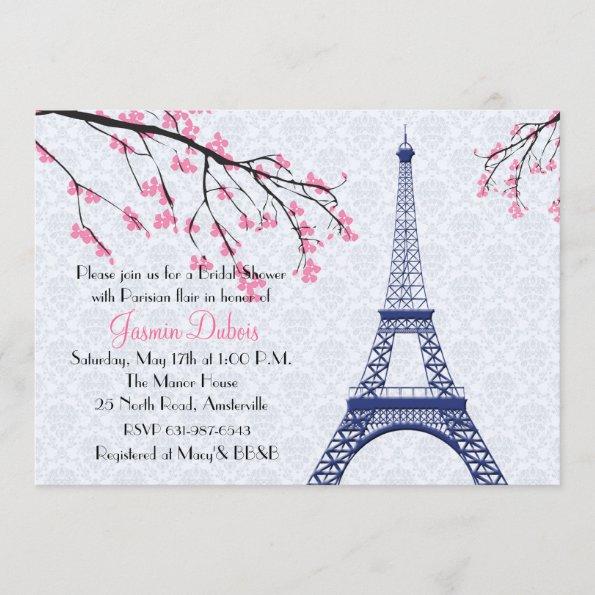 Springtime in Paris Bridal Shower Invitations