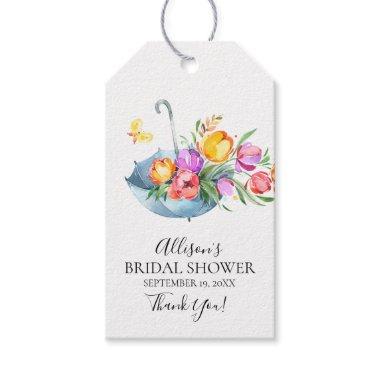 Springtime Tulips Bridal Shower Favor Gift Tag