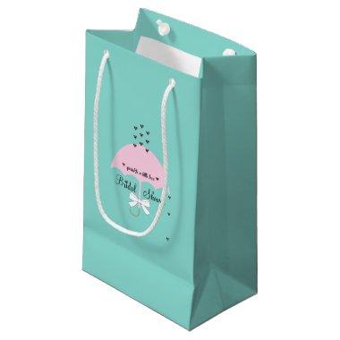 Sprinkle Love Blue & Pink Shower Bridal Party Small Gift Bag