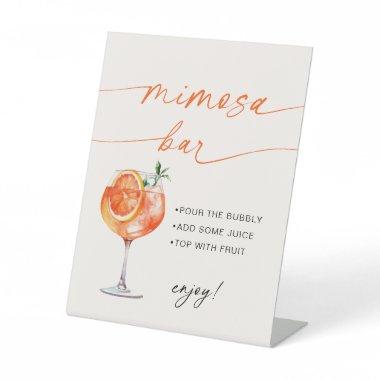 Spritz Mimosa Bar Modern Calligraphy Table Sign