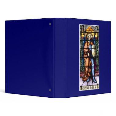 St. Michael The Archangel Stained Glass Window 3 Ring Binder