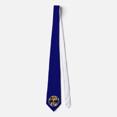 St. Michael The Archangel Stained Glass Window Neck Tie
