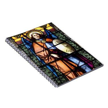 St. Michael The Archangel Stained Glass Window Notebook